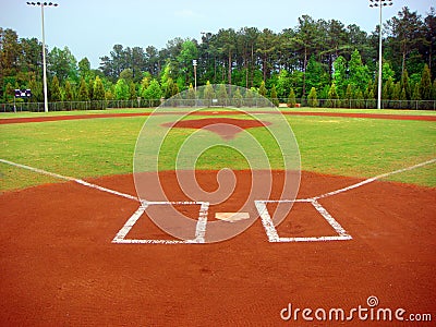 Baseball Field Stock Photo