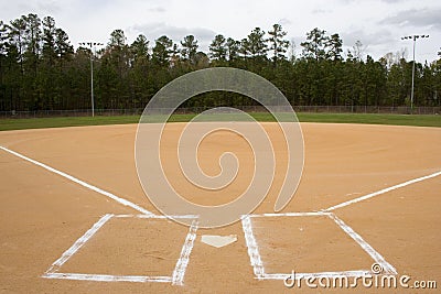 Baseball Field Stock Photo