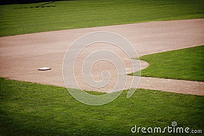 Baseball Field Background Stock Photo