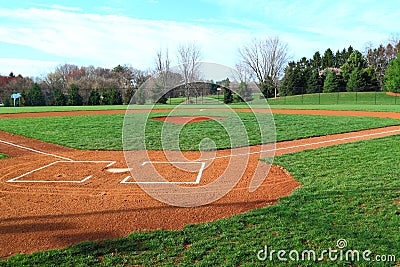 Baseball Field Stock Photo