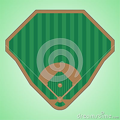 Baseball field Vector Illustration