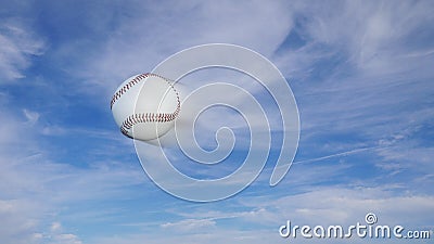 Baseball freeze-frame with speed blur effect Stock Photo