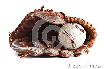 Baseball glove Stock Photo