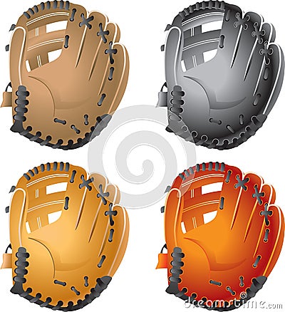 Baseball gloves Vector Illustration