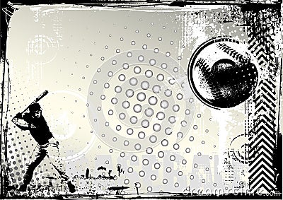 Baseball grunge background Vector Illustration