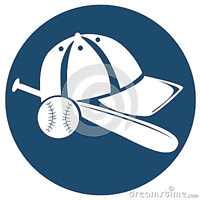 The baseball icon Vector Illustration