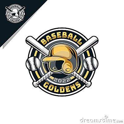 baseball logo emblem Vector Illustration