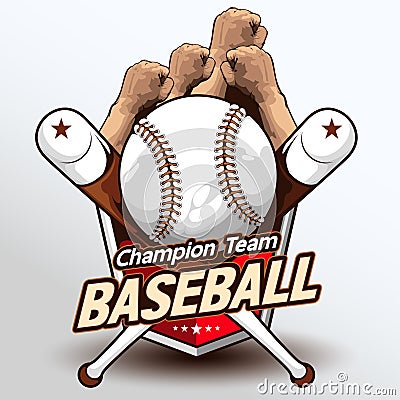 Baseball logo vector 223 Vector Illustration