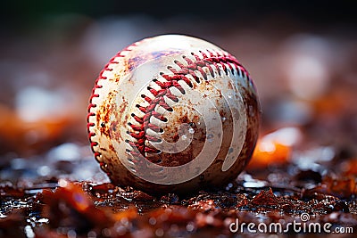 Baseball Macro Closeup, Stock Photo