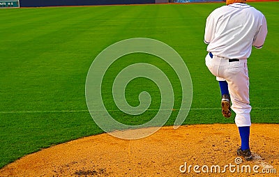 Baseball pitcher Stock Photo