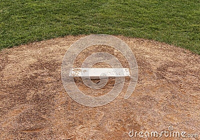 Baseball Pitchers mound Stock Photo