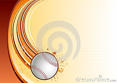 baseball sport background Vector Illustration