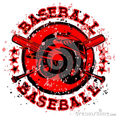 Baseball stamp Vector Illustration