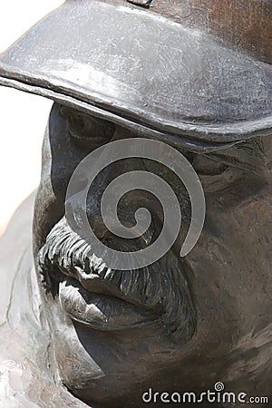 Baseball Statue Stock Photo