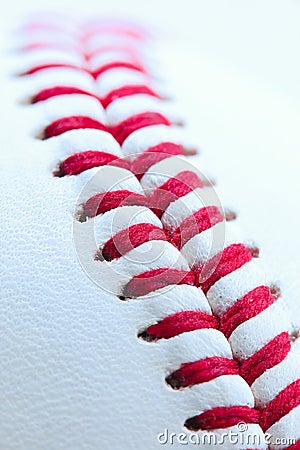 Baseball Stitching Stock Photo