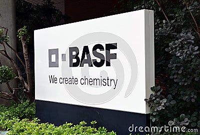 Basel, BASF - We create chemistry Editorial Stock Photo
