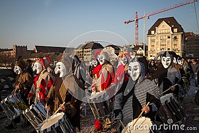 Basel Carnival Editorial Stock Photo