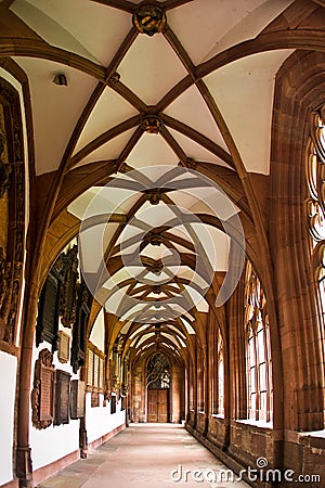 Basel Munster Cathedral interior Stock Photo