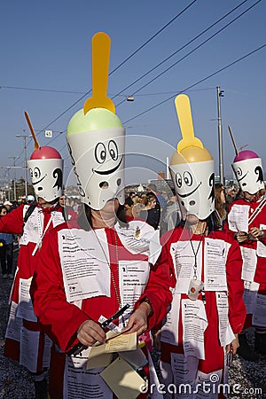 Basel (Switzerland) - Carnival 2014 Editorial Stock Photo