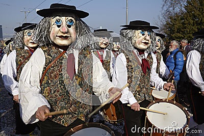 Basel (Switzerland) - Carnival 2014 Editorial Stock Photo