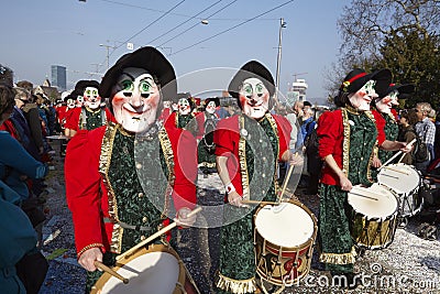 Basel (Switzerland) - Carnival 2014 Editorial Stock Photo