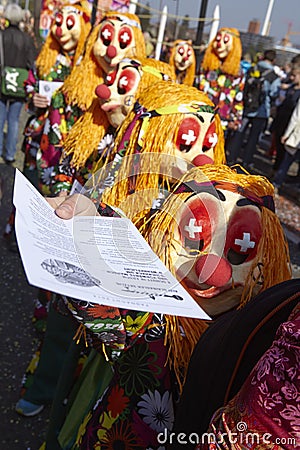 Basel (Switzerland) - Carnival 2014 Editorial Stock Photo