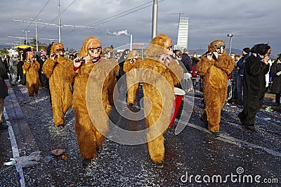 Basel (Switzerland) - Carnival 2015 Editorial Stock Photo