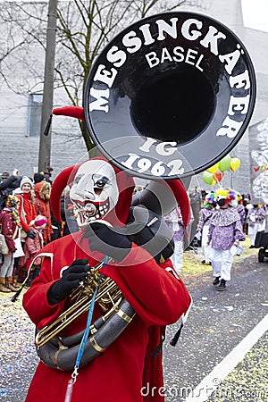 Basel (Switzerland) - Carnival 2016 Editorial Stock Photo