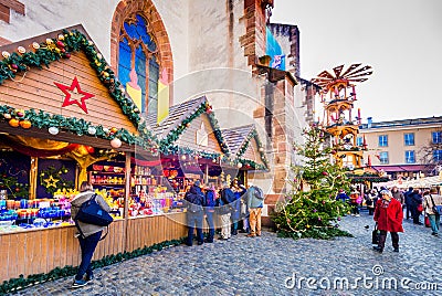 Basel, Switzerland - Christmas Market Editorial Stock Photo