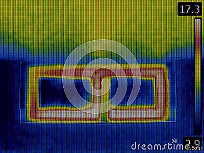 Basement Window Infrared Stock Photo