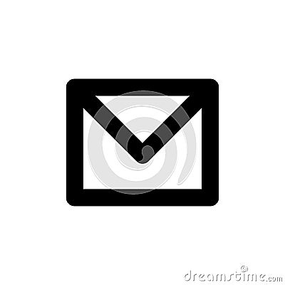 Basic app email icon Vector Illustration