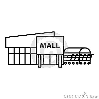Mall icon, vector Vector Illustration