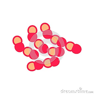 Lactococcus icon, vector Vector Illustration