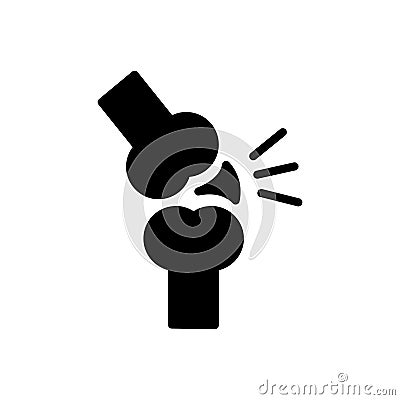 Arthritis icon, Human joint line icon. Vector Illustration