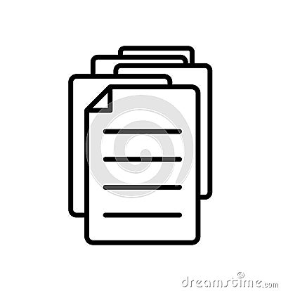 Scrum Backlog Icon, line color vector illustration Vector Illustration