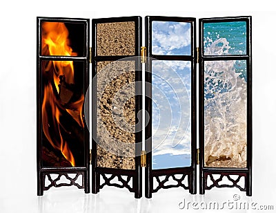 Basic four elements Stock Photo