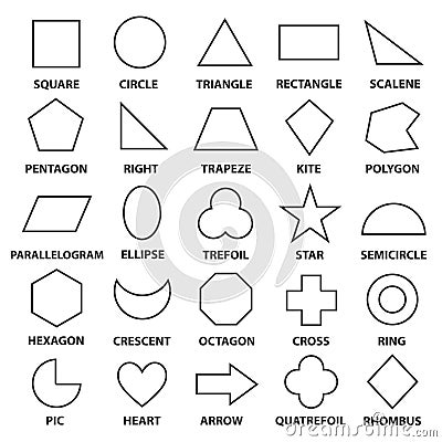 Basic geometric shapes Vector Illustration