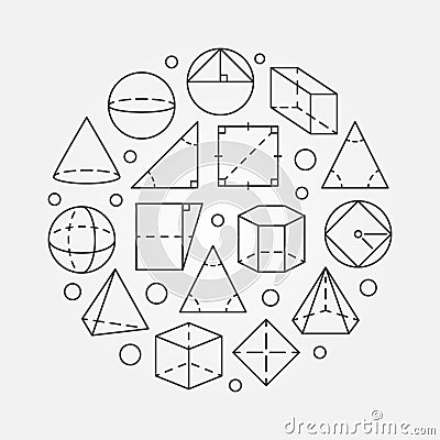 Basic geometry illustration Vector Illustration