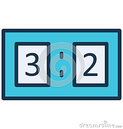 Scoreboard, Counts Vector that can be easily modified or edit Vector Illustration