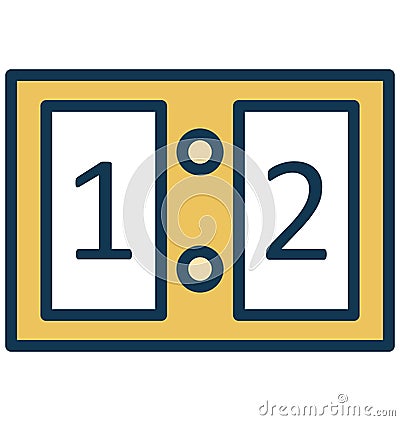 Scoreboard, Counts Vector that can be easily modified or edit Vector Illustration