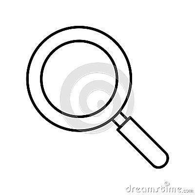 Magnifier glass icon Vector Illustration