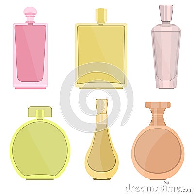 Perfume bottles vector design illustration Vector Illustration