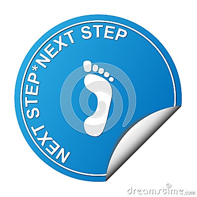 Next step icon Stock Photo