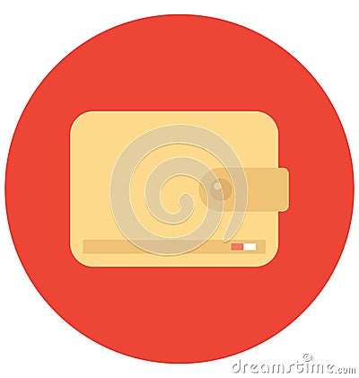 Wallet Color Vector icon which can be easily modified or edit Vector Illustration