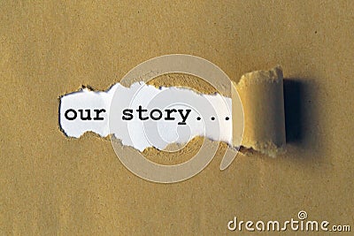 Our story Stock Photo