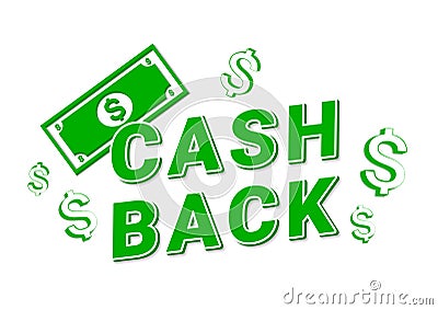 Cashback icon web on white background. Vector Illustration