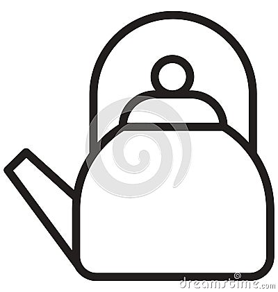 Teakettle Isolated Vector icon that can be easily modified or edit Vector Illustration