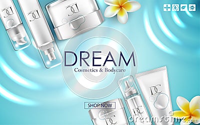 Cosmetic skin care cream packaging Stock Photo