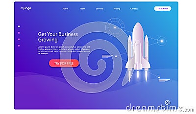 Abstract landing page design -abstract Stock Photo