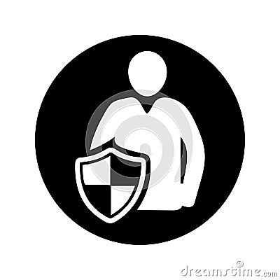 Business Insurance Icon, Life security Stock Photo